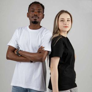 제이케이 남성 여성 순면100% 라운드 면티 반팔티 무지 기본 티셔츠