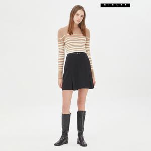 아울렛 스트라이프 우븐 미니 니트 원피스 SAKO33361_CA