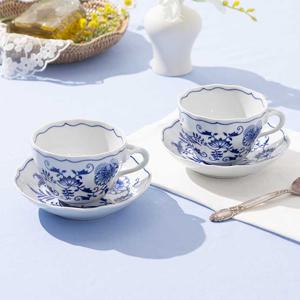 쯔비벨무스터 커피잔 2인세트 210ml