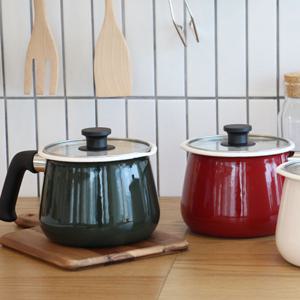 샤틴 꼬꼬떼 IH 법랑 냄비 라면냄비 쿡팟 16cm 2.2L