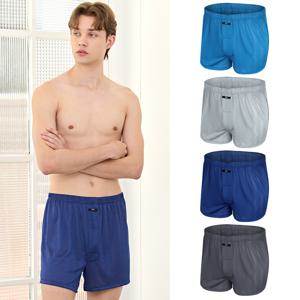 TRY 국내산 인견 데일리 가벼운 통기성 트렁크 박서 4매 세트(EMXKJ03)