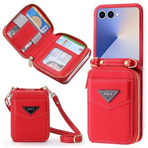 갤럭시Z플립7 제트지 힌지보호 지퍼형 카드지갑 스트랩 케이스