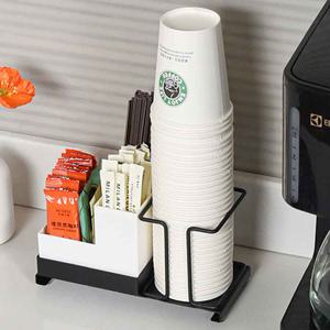 컵홀더 디스펜서 일회용 티백 보관함 탕비실정리함 책상컵꽂이 커피디스펜서 스틱커피