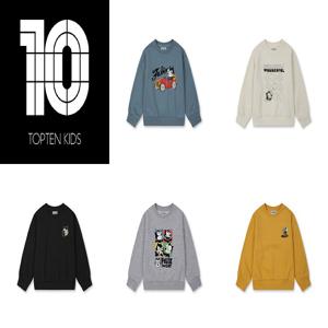 [텍가39,900원] MKG1TR3801 탑텐키즈 공용 펠릭스 플리스 스웨트셔츠