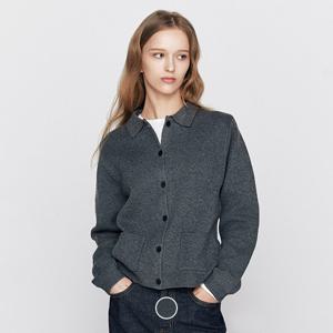 지오다노 여성 봄 간절기 폴로넥 카라 니트 버튼 가디건 356502