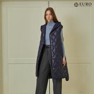 [최초가 199,000원]슬리브리스 퀼팅 구스다운 롱베스트