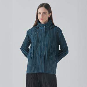 [최초가 318,000원] 이중 주름 후드 집업 플리츠 점퍼_YH02WRPJK01