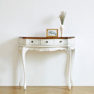 에든 콘솔 엔틱 마호가니 콘솔장 아이보리/그레이