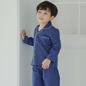[하프클럽] 아동복 남아파자마 톰체크 면잠옷 긴팔 주니어 실내복