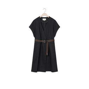 [CJ단독][최초가 109,000원]에르빈 자카드 케이프 V넥 롱 자켓