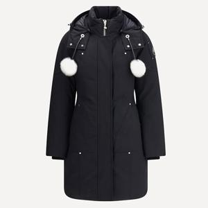 여성 스털링 폼폼 후드 파카 M35LP203S 1001