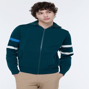 [르꼬끄골프 공식] 남성 우븐 후드 풀집업 가디건