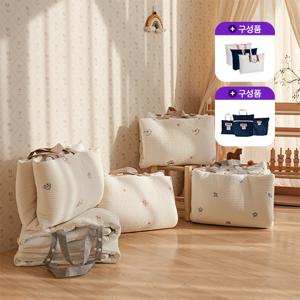 [내일도착]순수 아이싱 듀얼 양면 어린이집 낮잠이불+방수가방+방수파우치 3종 세트