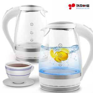 위생적인 유리포트 1.5L대용량 멀티포트 무선포트 전기포트 주전자 티포트 커피포트