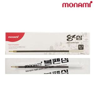 모나미 153볼펜심 영심12개입 (검정) 자재