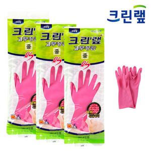 크린랩 ES 고무장갑 M 3세트