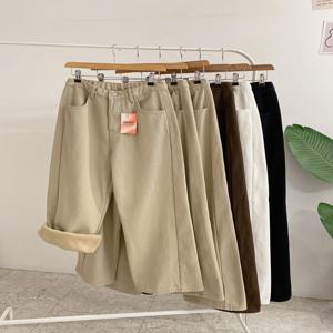 [브리치]  /  3가지길이  리미토 융기모 히든밴딩 사이드 절개 와이드 팬츠(S 2XL)