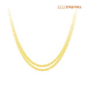 24K 더블 체인 목걸이
