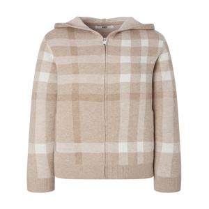 닥스 여성 [[24FW]] WKSW4C805I2 [반값[스테디셀러][반값[울100%] 베이지 하우스체크 후드 집업 가