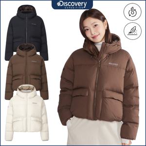 디스커버리 25FW가격인하 여성 오버핏 아웃포켓 다운 크롭 숏패딩 DWDJ9P056