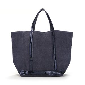 0PVE31 V40413 893 카바스 스팽글 리넨 토트백 미디움 M