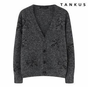 정상가 69,000원 리본 스팽글 브이넥 니트 가디건 (TX4CD002L0)