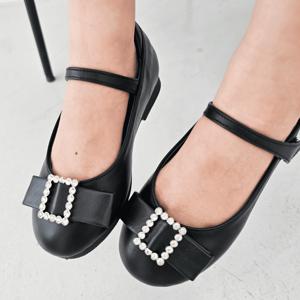 나린맘PICK[택가 59000원]블랑 큐빅 심플 여아구두 플랫