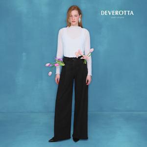 26SS 도도새 스티치 프린지 와이드 데님팬츠