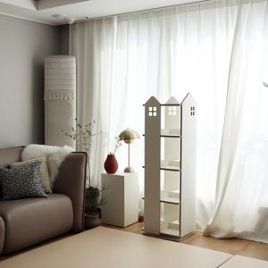 란가구 슬림 4단 회전책장