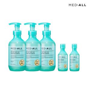 청정강화샴푸 new 퓨리파잉 지성두피 샴푸 480ml 3개 + 100ml 5개