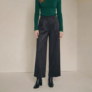 [최초가 79,000원]  원턱인조스웨이드크롭팬츠