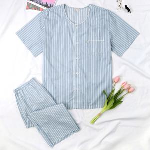 콘치ST 반팔 순면 남성 빅사이즈 잠옷 세트