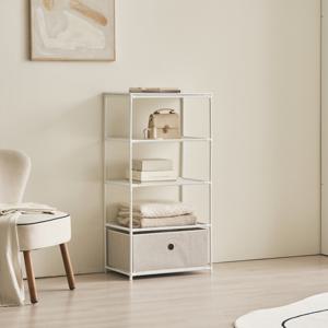 ON 폴 패브릭 4단 선반 하부 서랍장