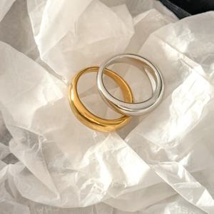 [브리치]  / 6mm 볼드 고마루 가락지 써지컬스틸반지