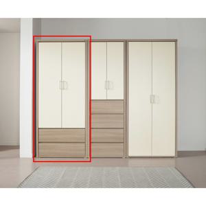 두툼 2단 서랍장 행거형 키큰 옷장 장롱 방문설치