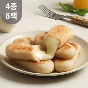 [다신샵] 저당 곤약현미 떡마리 4종 8팩 / 키토 저당떡 치즈떡볶이