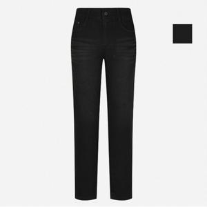 여성 뒷포켓 절개 슬림일자 데님팬츠 (NQI673)