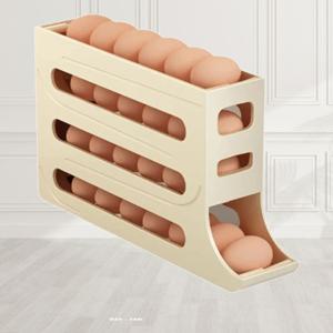 심플 에그보관함 자동롤링 3단 주방 에그트레이 3층 계란트레이 3층계란보관함