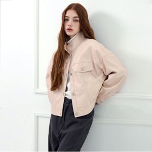 [최초가249,000]시크 백 포인트 페이크레더 점퍼_KSJK240814