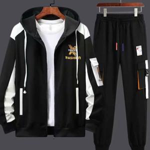 남성 소매 포켓 후드 트레이닝세트 봄 가을 츄리닝 운동복 WI102SET
