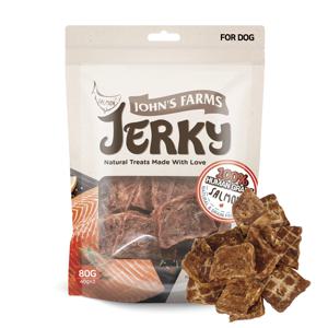 죤스팜스 강아지 수제간식 연어육포 80g