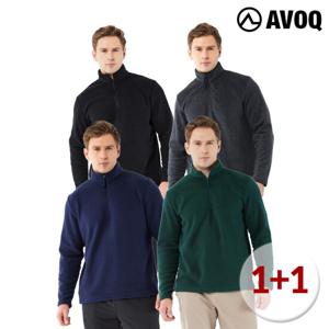 플리스 하프집업 티셔츠 1+1 (남성)