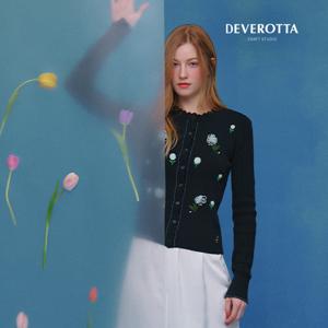 26SS 도도새 아플리케 플라워 골지 가디건