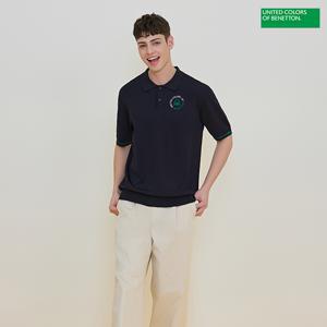 [최초가 129,000원]베네통스포츠 25SS 반팔 카라니트 3종 남성용