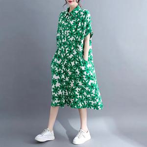 [하프클럽] (55~88)2종세트 여름 데이지 루즈핏롱원피스 바캉스 플리츠 휴양지 여름 봄 꽃무늬 루즈핏 반