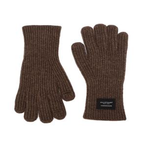 [남성핑거홀] 브라운 멜란지 울캐시미어 핑거홀 남자장갑 JUGV5F302