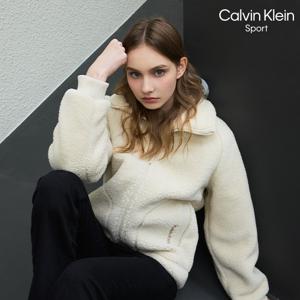 [Calvin Klein Sport]캘빈클라인 25FW Dual Fleece 플리스 블루종 여성