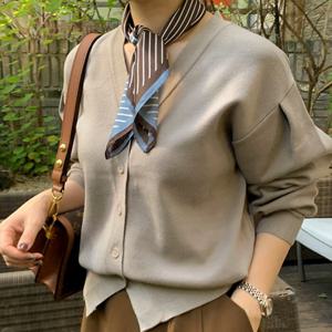 [브리치] 코코블랙 / 배색 스트라이프 스카프