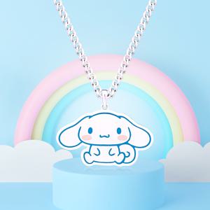 [정상가 248,000원] [각인상품]  헬로키티주얼리 시나모롤 에나멜 미아방지 목걸이 CNSN386