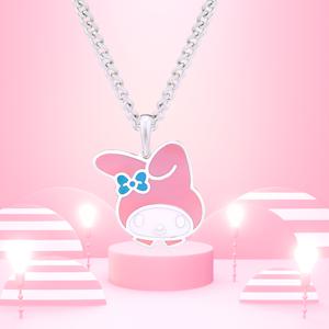 [정상가 248,000원] [각인상품]  헬로키티주얼리 마이멜로디 에나멜 미아방지 목걸이 MMSN389